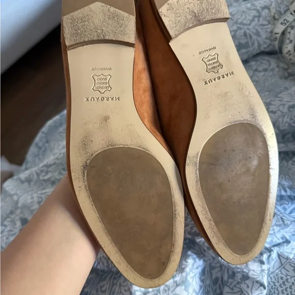 Margaux / The Loafer brown Cognac suede flats size 10 - Picture 5 of 7